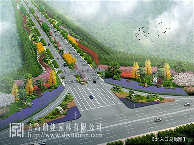 道路綠化-董家口港區中心路